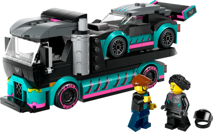 60406 - Race Car and Car Carrier Truck