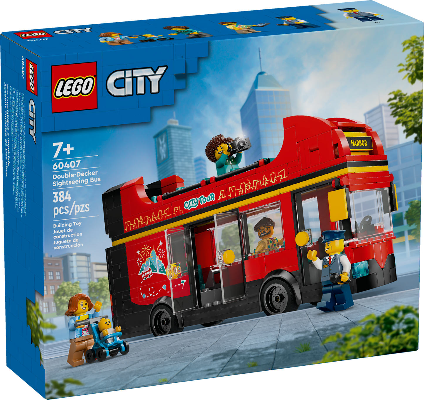 60407 - Red Double-Decker Sightseeing Bus