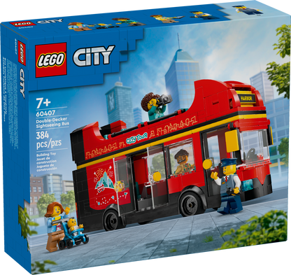 60407 - Red Double-Decker Sightseeing Bus