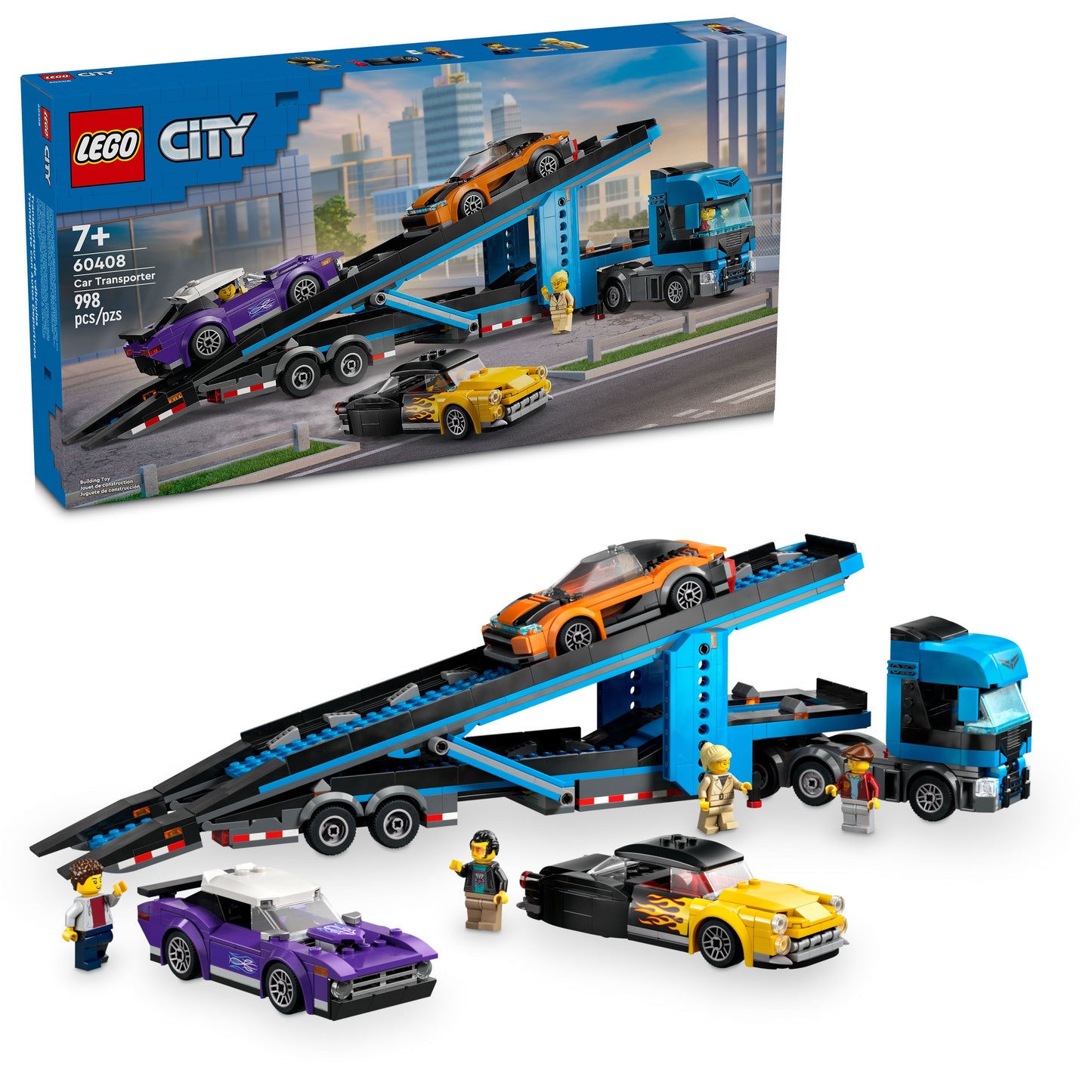 60408 - Car Transporter Truck with Sports Cars (3 cars)  - ND