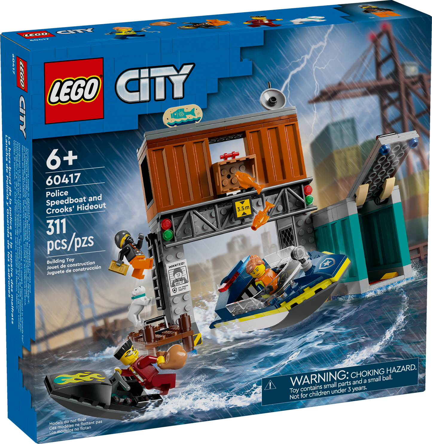 60417 - Police Speedboat and Crooks' Hideout