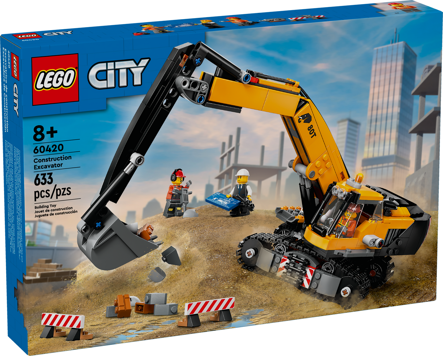 60420 - Yellow Construction Excavator