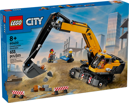 60420 - Yellow Construction Excavator