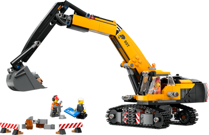 60420 - Yellow Construction Excavator
