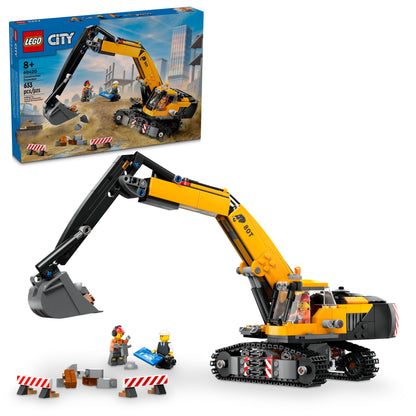 60420 - Yellow Construction Excavator