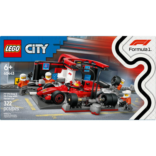 60443 - F1 Pit Stop & Pit Crew with Ferrari Car