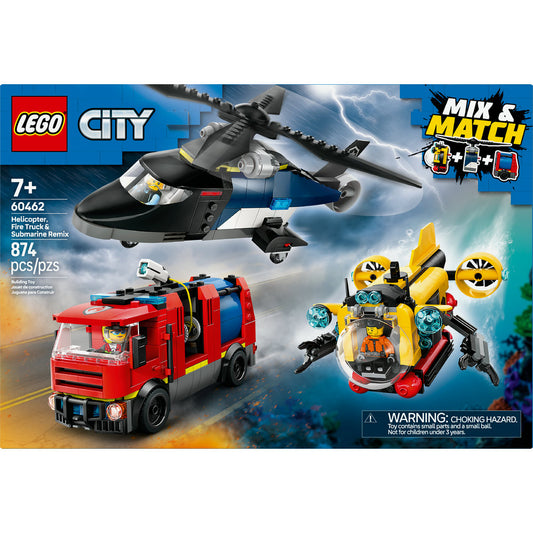 60462 - Helicopter, Fire Truck & Submarine Remix
