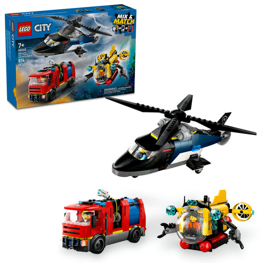 60462 - Helicopter, Fire Truck & Submarine Remix