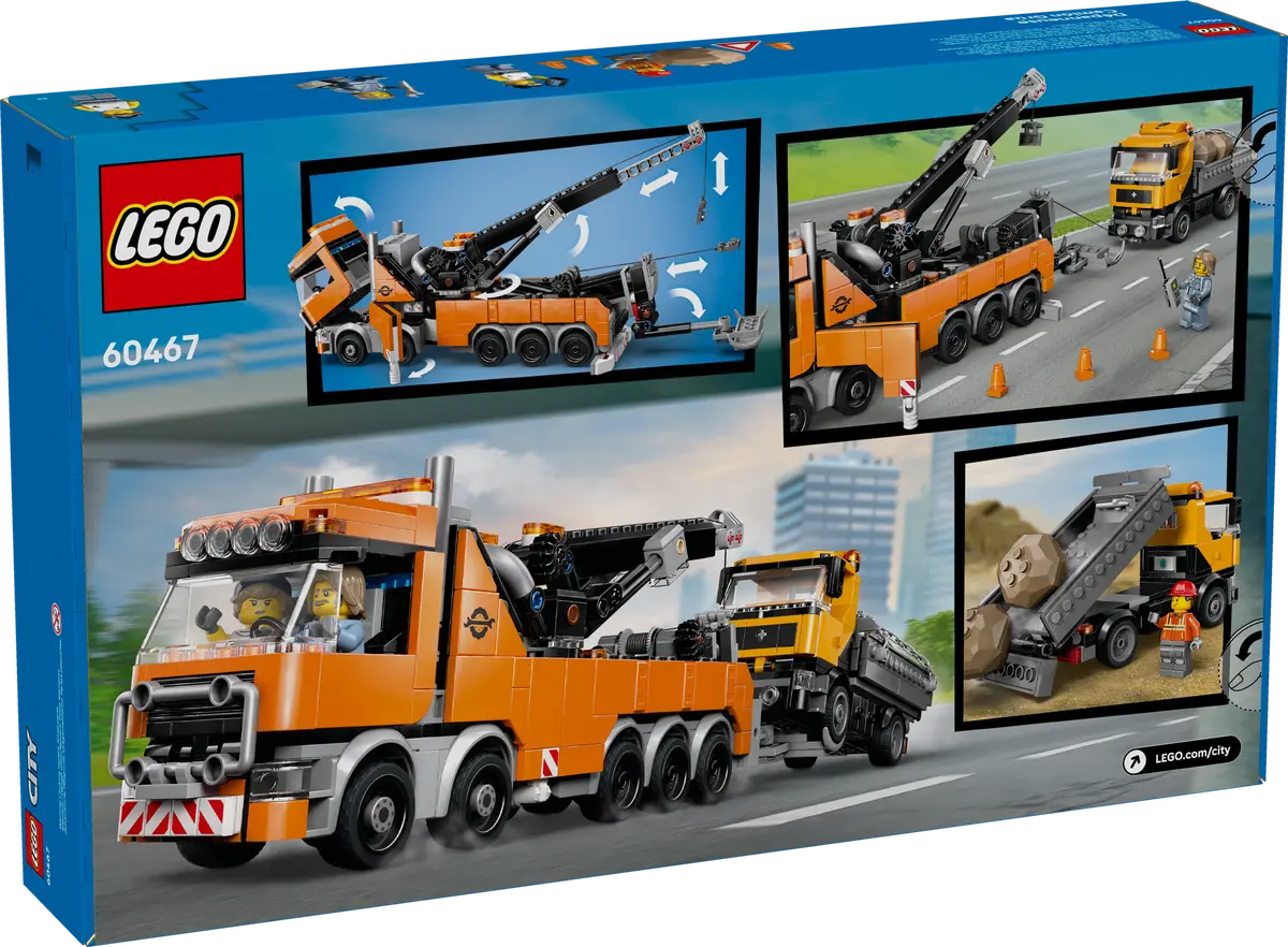 60467 - Heavy-Duty Recovery Tow Truck with Crane