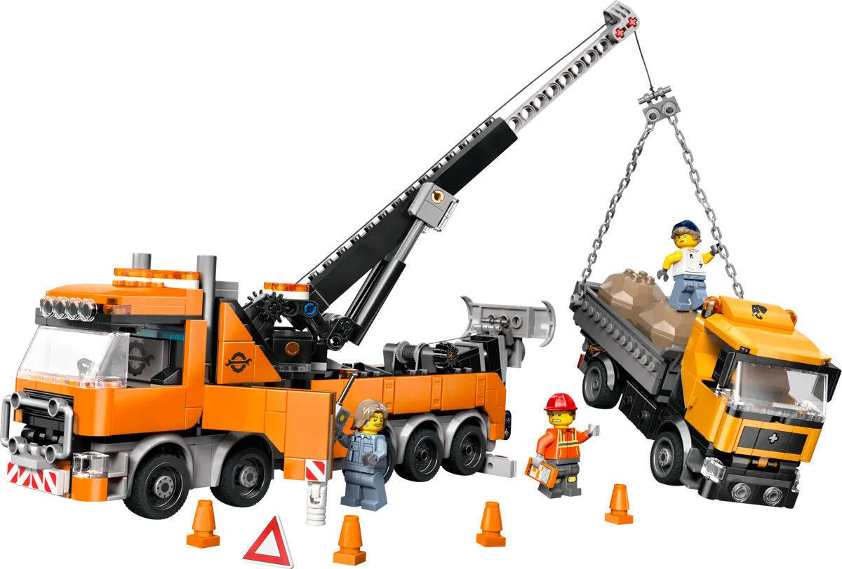 60467 - Heavy-Duty Recovery Tow Truck with Crane