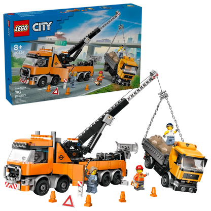 60467 - Heavy-Duty Recovery Tow Truck with Crane