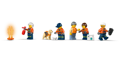 60504 - Coast Guard Rescue Boat & Helicopter