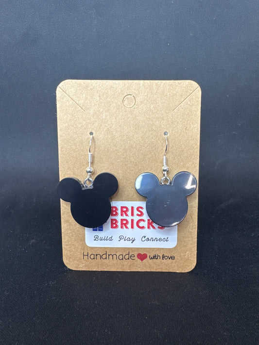A224 - Dangle Mickey Head Earrings