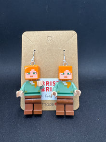 A199 - Minecraft Alex Earrings