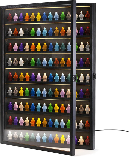 DC001 - Displaymore Large 126 Minifigure LED Display Case