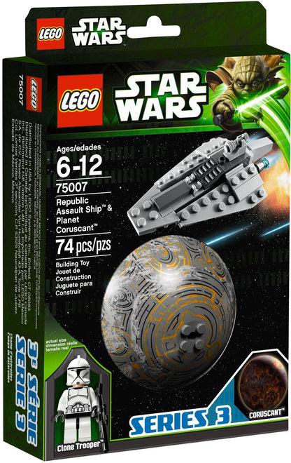 U75007 - Republic Assault Ship & Planet Coruscant  (Pre-Built)