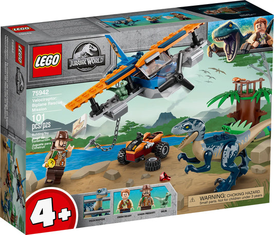 75942 - Velociraptor: Biplane Rescue Mission (Retired)