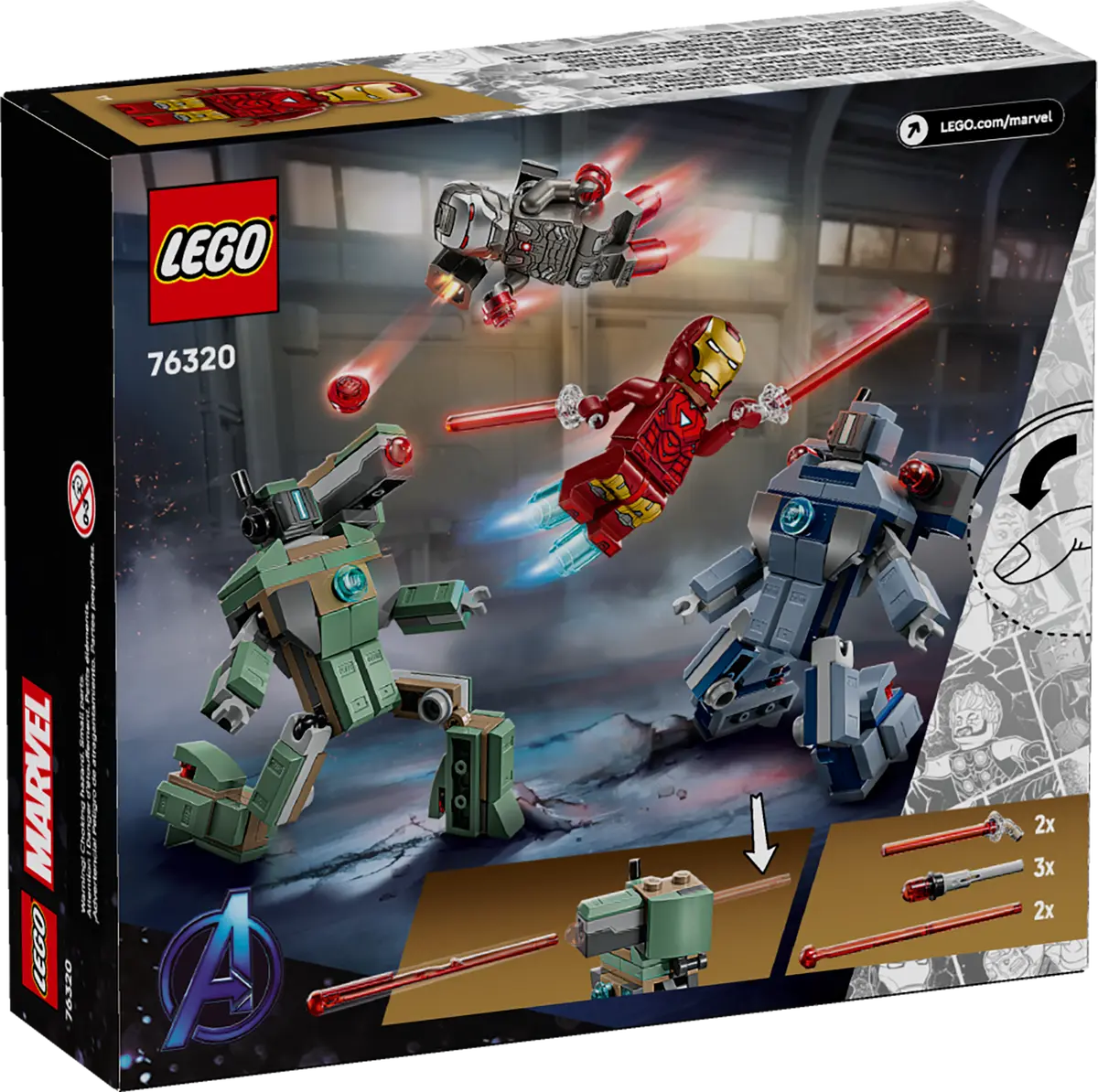 76320 - Iron Man & War Machine vs. Hammer Drones - ND