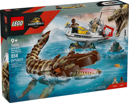 76974 - Brick-Built Mosasaurus Boat Mission