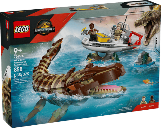 76974 - Brick-Built Mosasaurus Boat Mission
