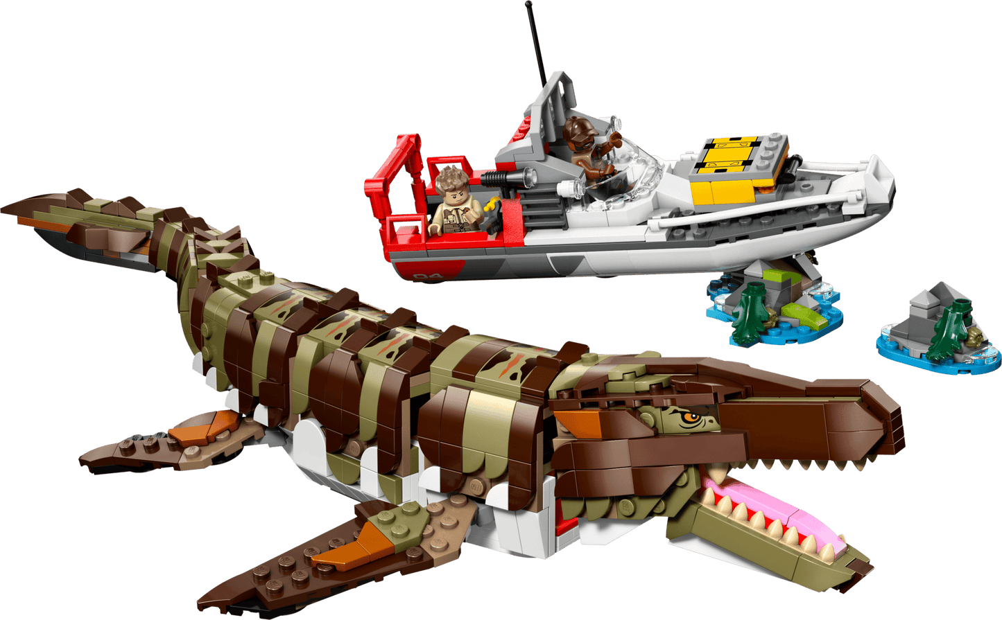 76974 - Brick-Built Mosasaurus Boat Mission