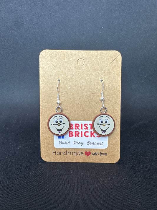 A225 - Cogsworth Face Earrings