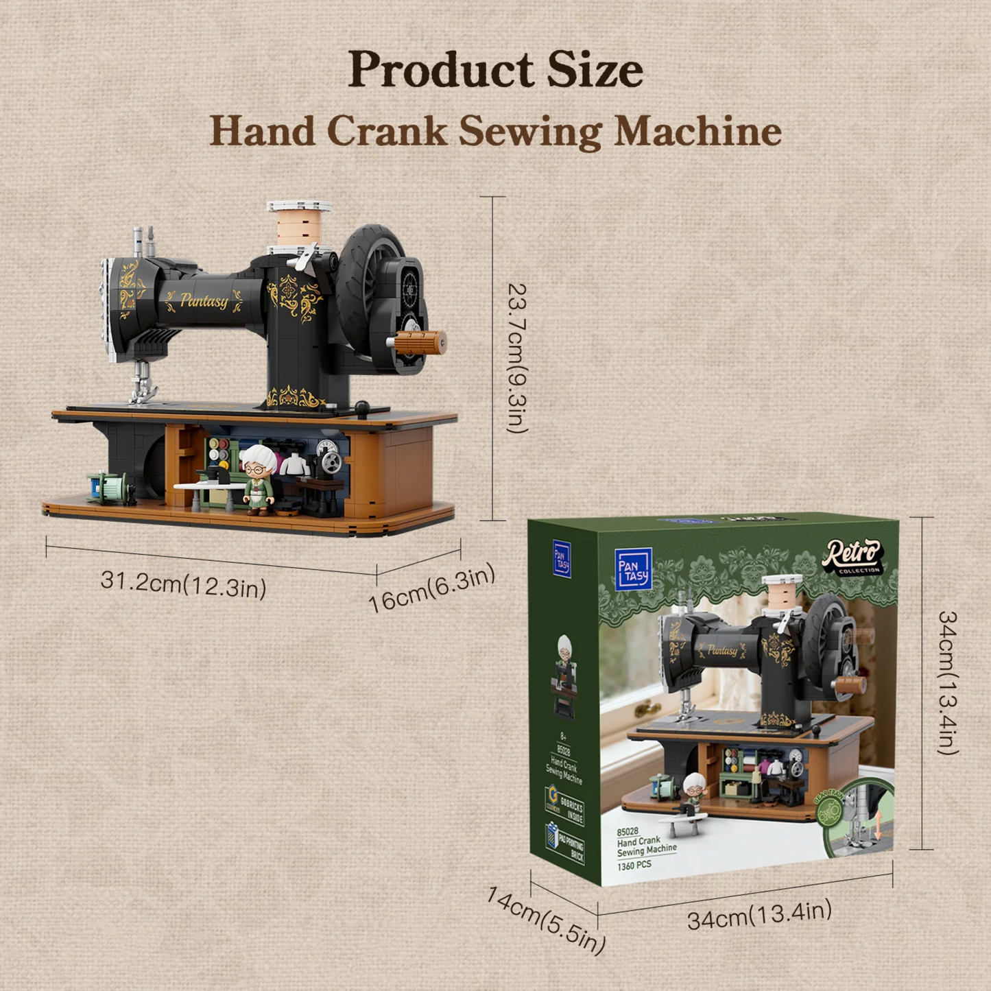 85028 - Hand Crank Sewing Machine