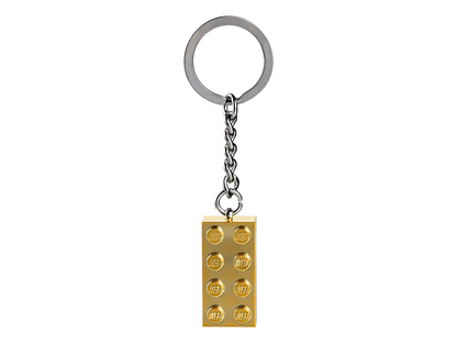 850808 - LEGO Gold 2x4 Stud Key Chain
