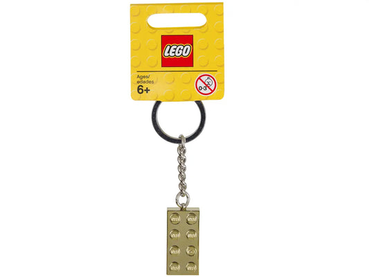 850808 - LEGO Gold 2x4 Stud Key Chain