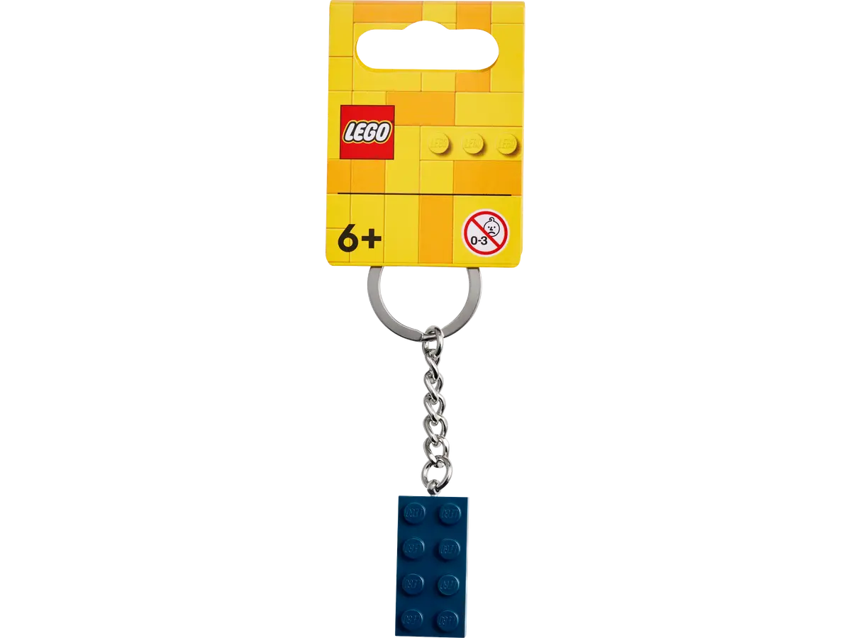 854237 - Earth Blue 2x4 Key Chain