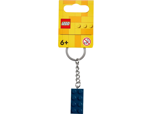854237 - Earth Blue 2x4 Key Chain