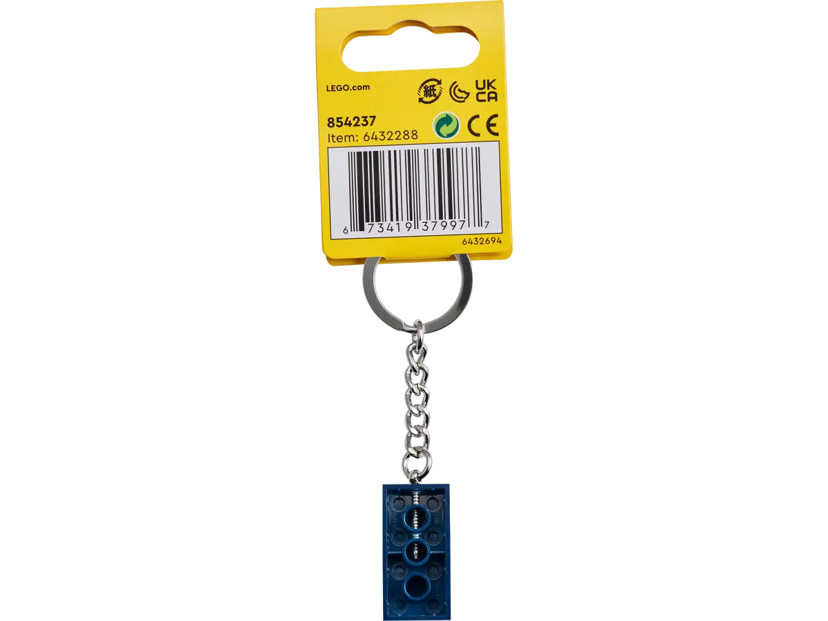854237 - Earth Blue 2x4 Key Chain