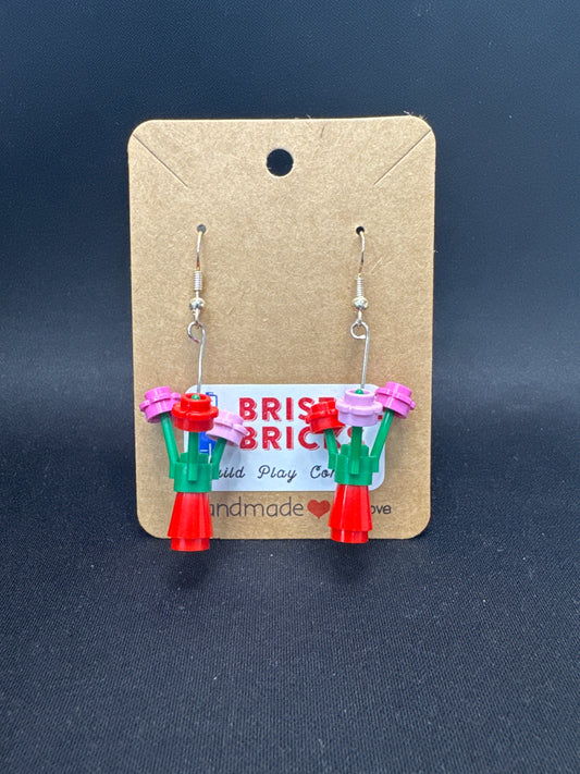 A155 - Flower Pot Earrings, Sm.