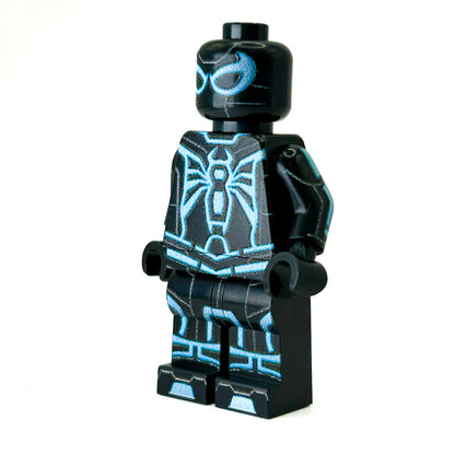B3 - Spidey (Tron-Blue Variant) Custom Minifigure