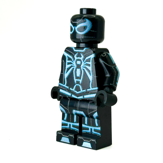 B3 - Spidey (Tron-Blue Variant) Custom Minifigure