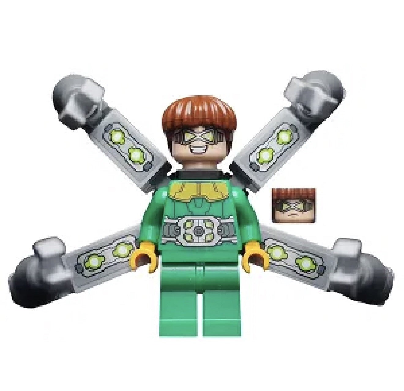 sh0616s - Dr. Octopus (Otto Octavius) / Doc Ock - Green Outfit, Long Mechanical Arms with Stickers