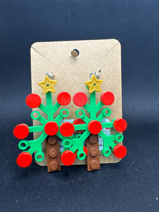 A091 - Large Christmas Tree Earrings