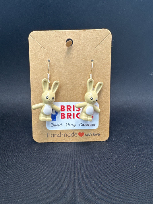 A125 - Stuffed Bunny Earrings