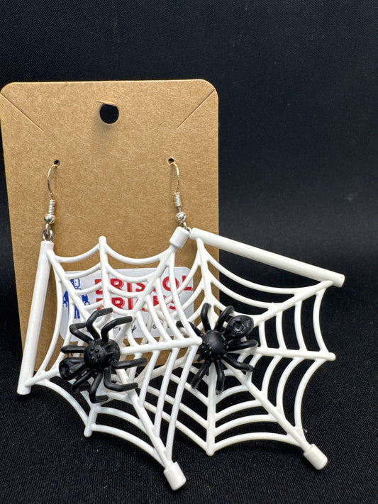 A162 - Large Spiderweb Earrings
