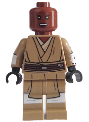 sw1205 - Mace Windu (Dark Tan Legs, Open Mouth, Printed Arms)