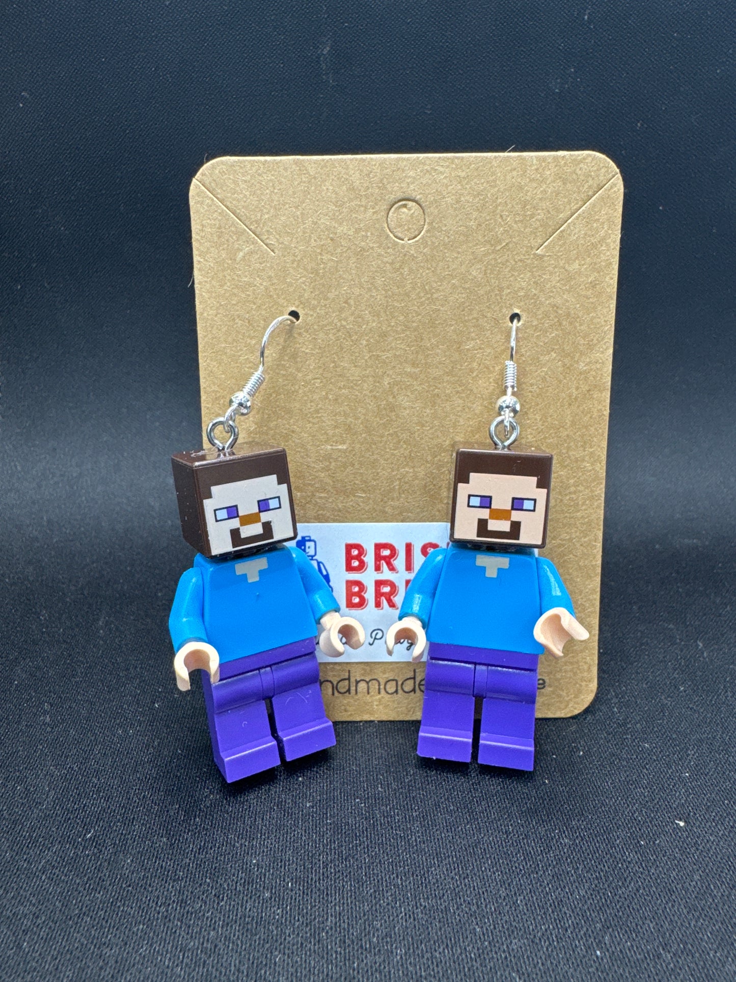 A164 - Minecraft Steve Earrings