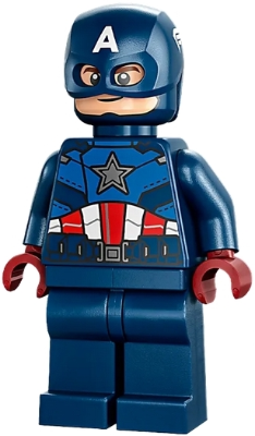 sh0852 - Captain America - Dark Blue Suit, Dark Red Hands, Helmet