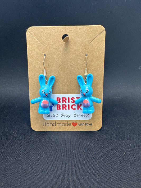 A095 - Blue Bunny Earrings