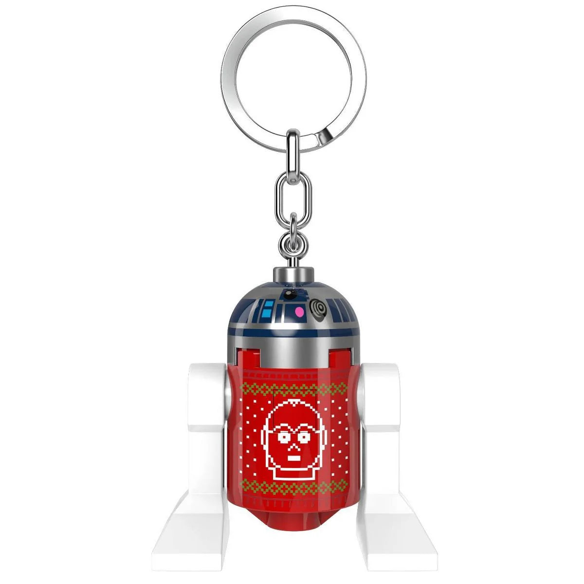 Merch038 - R2-D2 Ugly Sweater Keychain Light