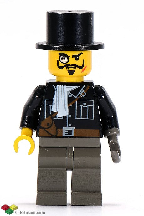 adv025 - Lord Sam Sinister / Baron von Barron - Black Shirt, Dark Gray Legs, Black Top Hat