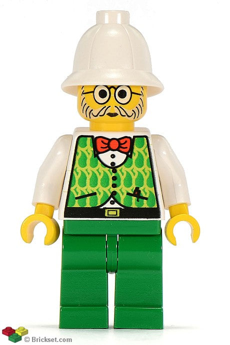 adv035 - Dr. Kilroy / Dr. Charles Lightning - Green and Lime Vest, Green Legs, White Pith Helmet