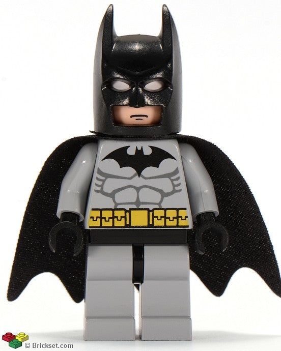 bat001 - Batman, Light Bluish Gray Suit with Black Mask