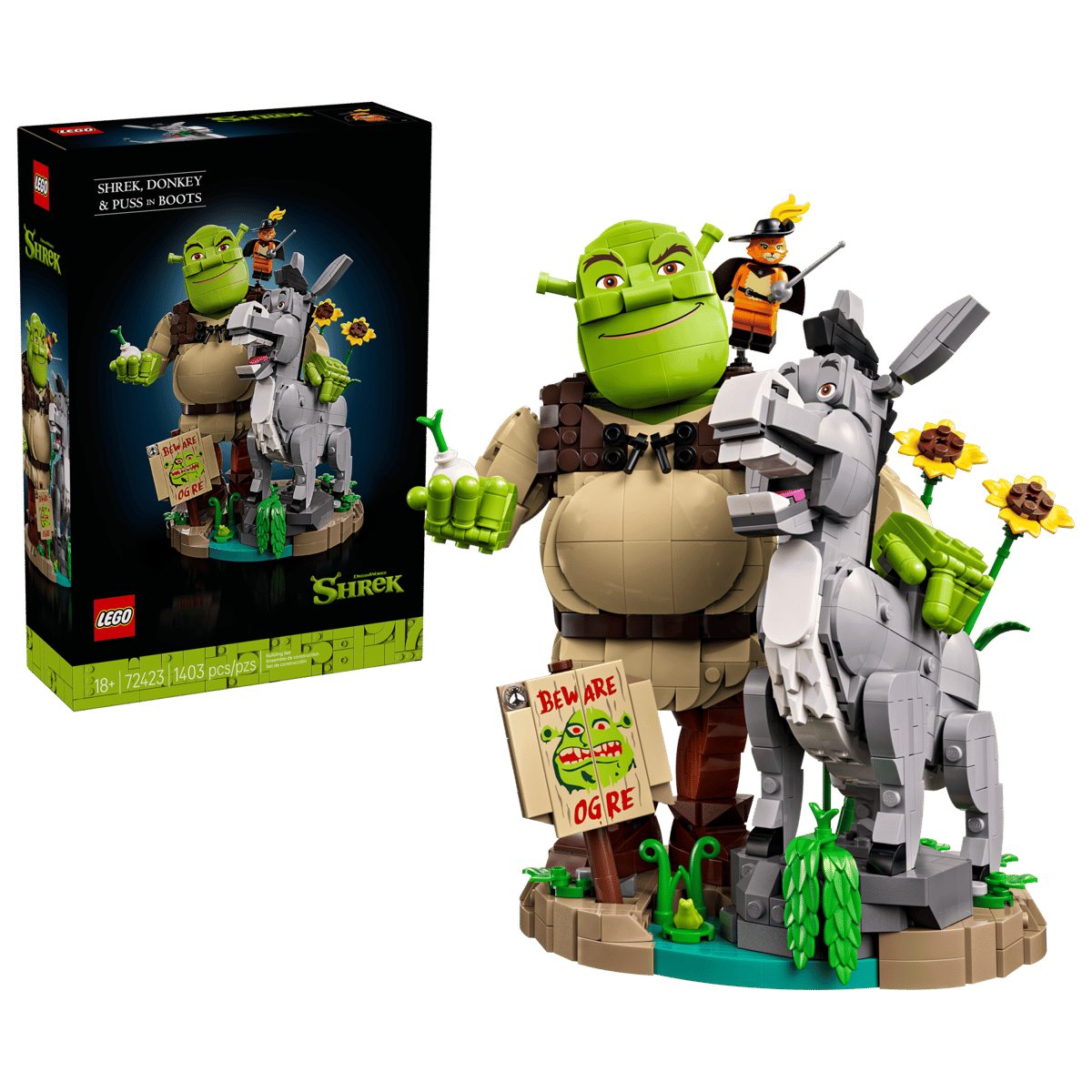 72423 - Shrek, Donkey & Puss in Boots