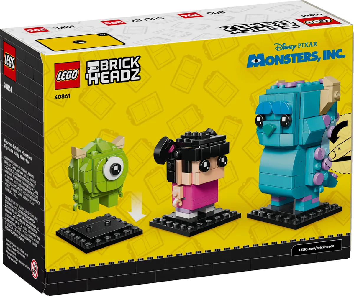 40861 - BrickHeadz: Sulley, Mike, and Boo - ND