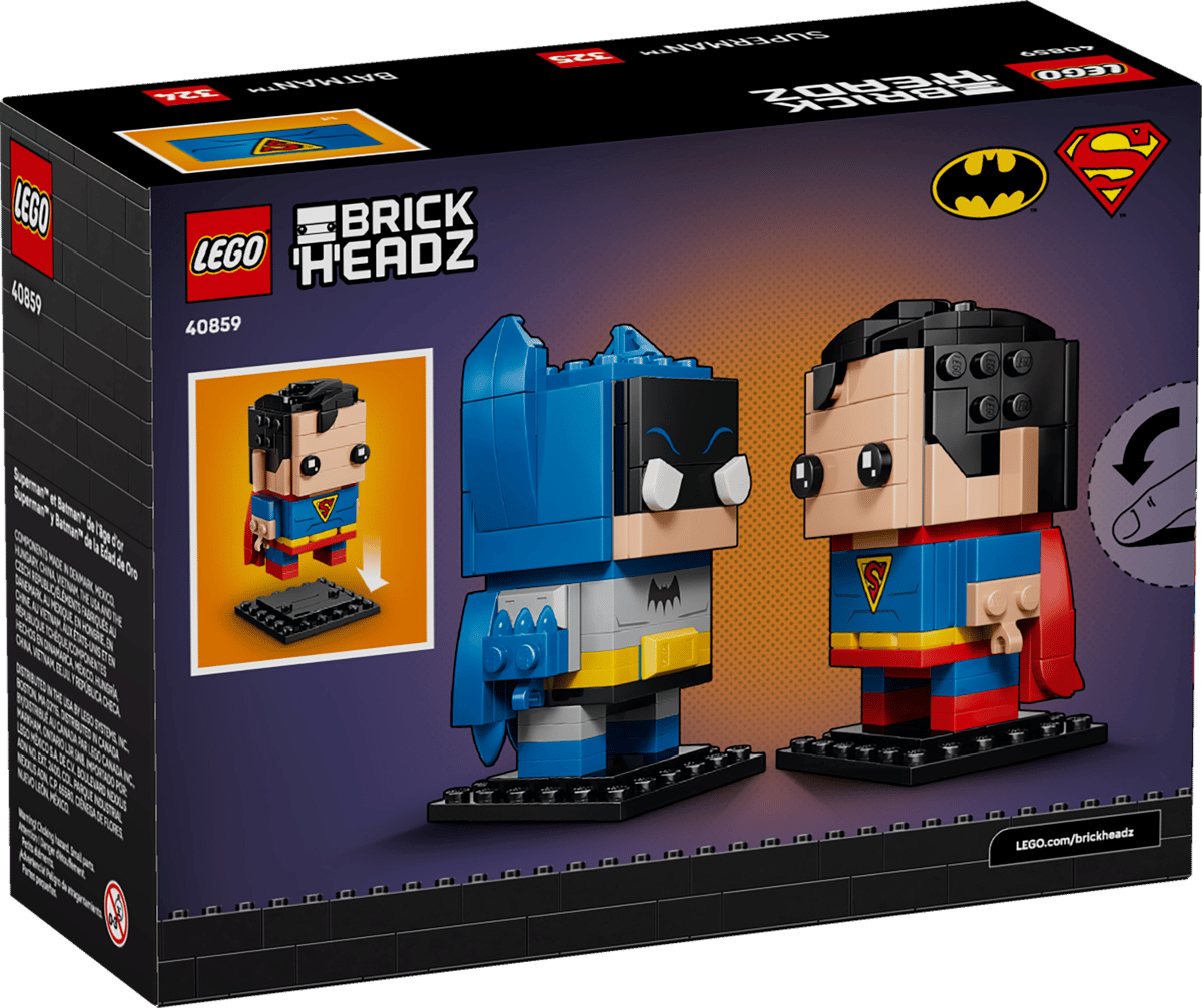 40859 - Brickheadz: Golden Age Superman and Batman Figures